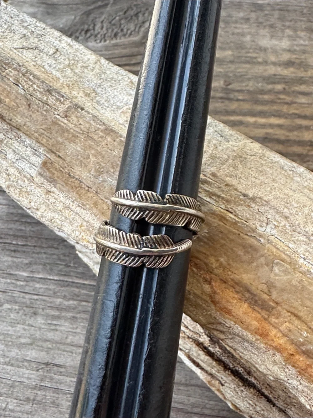 Sterling Silver Feather Rings